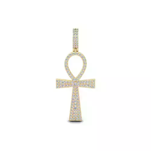 Cross Pendant 3d Model and Render