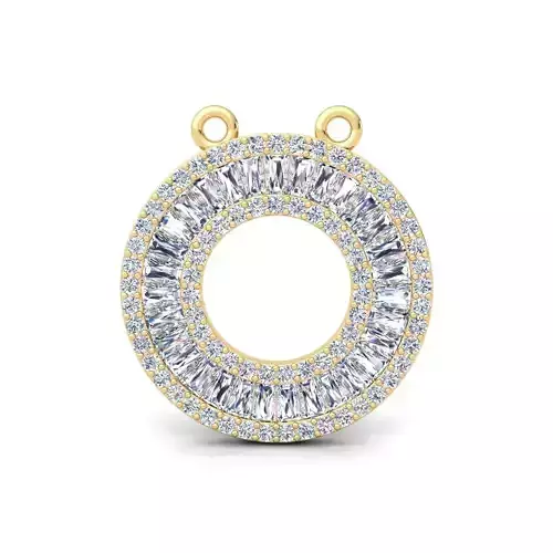 Baggett Round Pendent 3d Model and Render Detail  