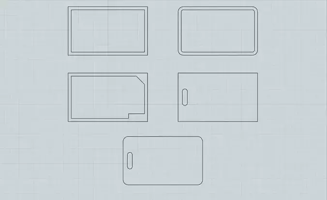 cutting boards for CNC Free 3D model
