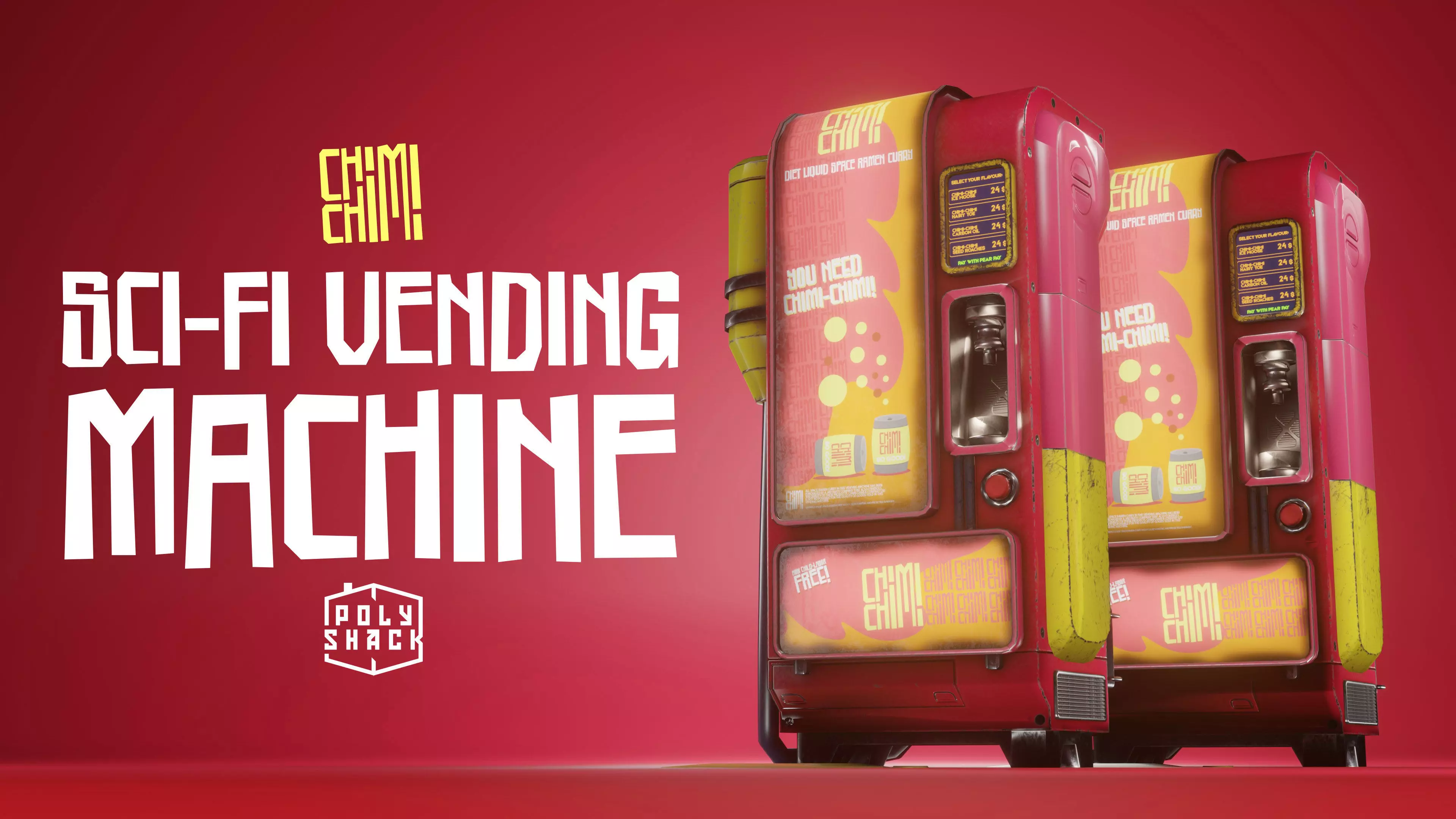 Sci-Fi Vending Machine - Game Ready Low-poly 3D model