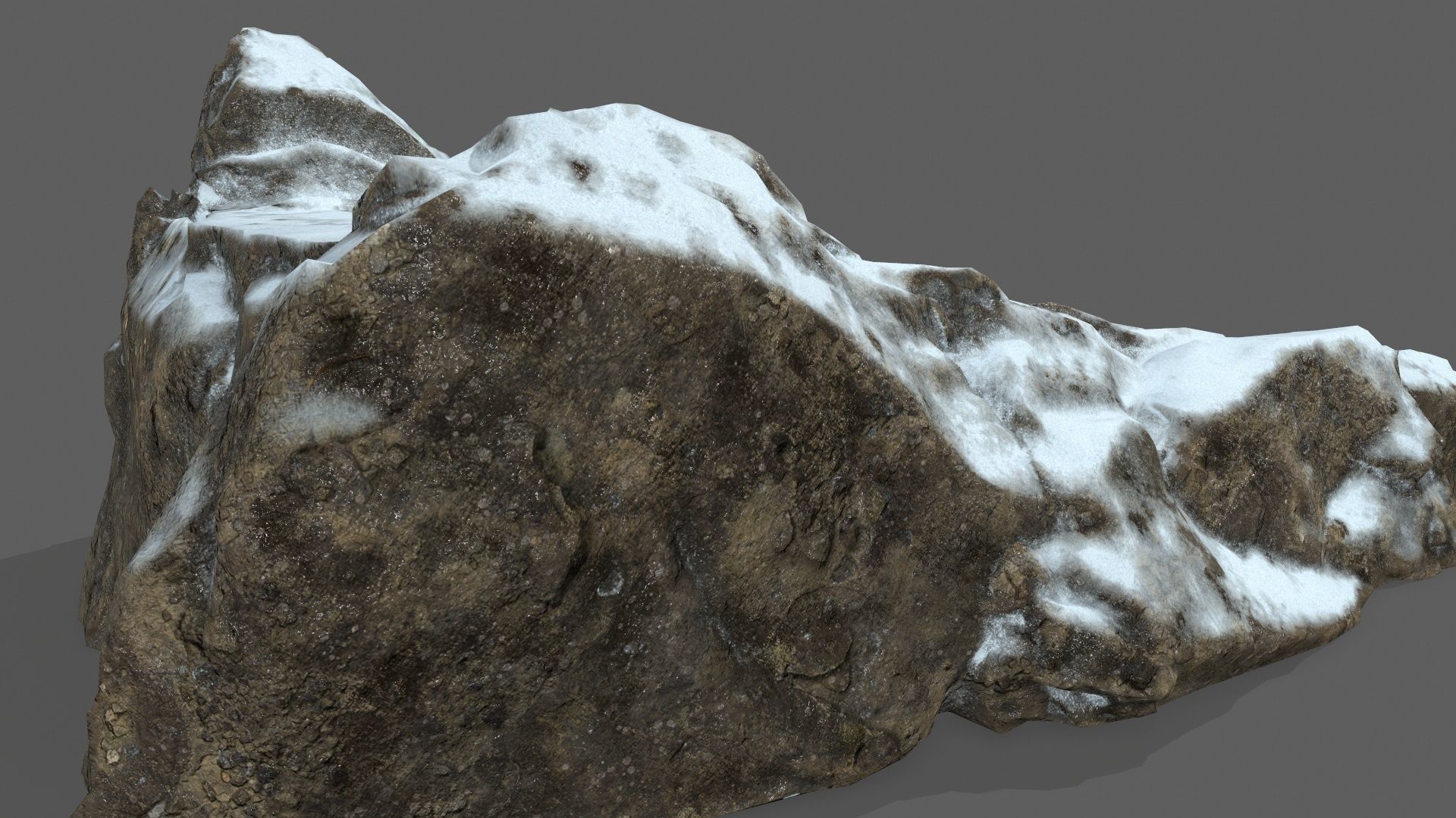 Snowy Stairs Low-poly 3D model_11