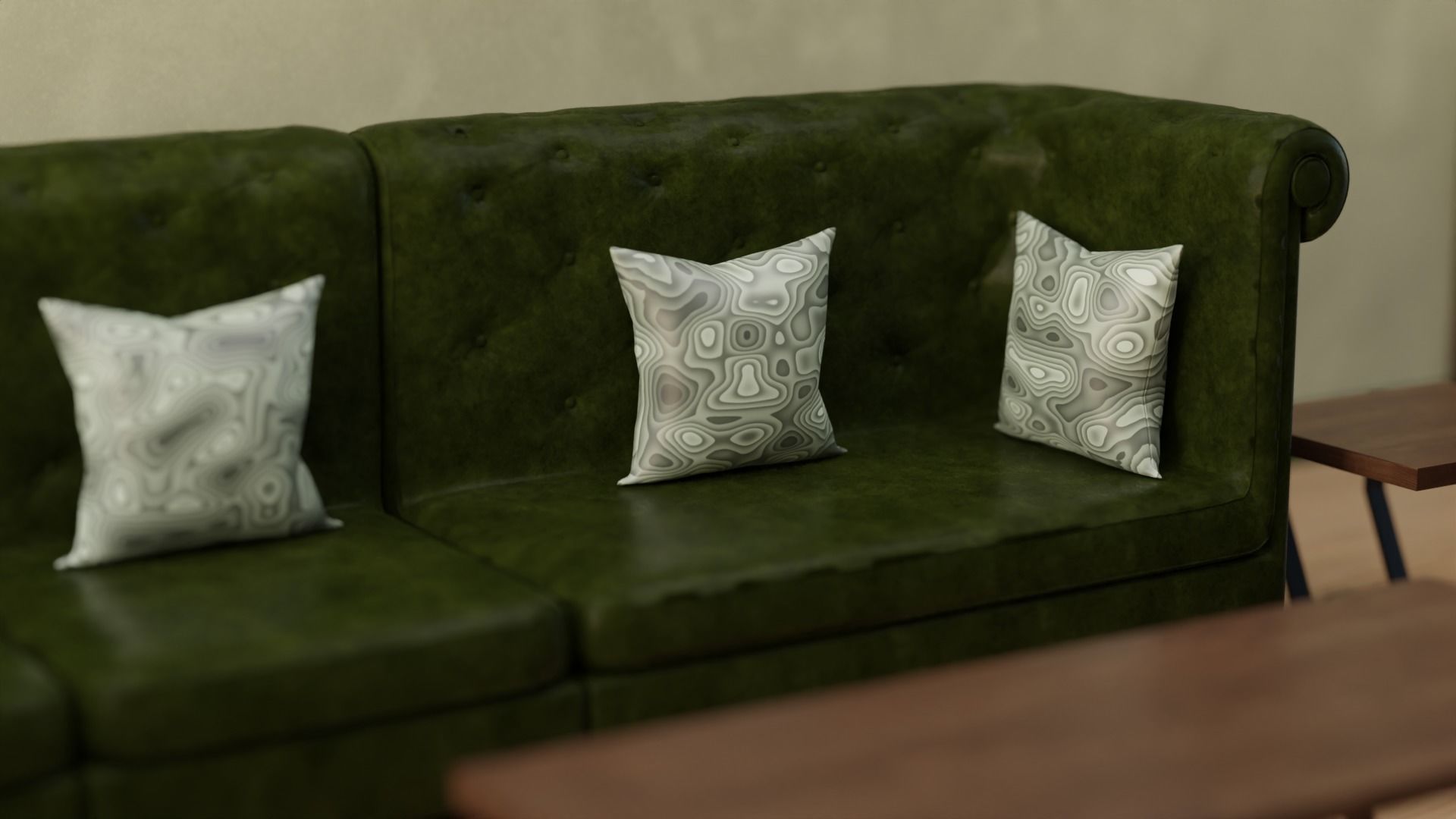Sofa Set 06 Low-poly 3D model_4