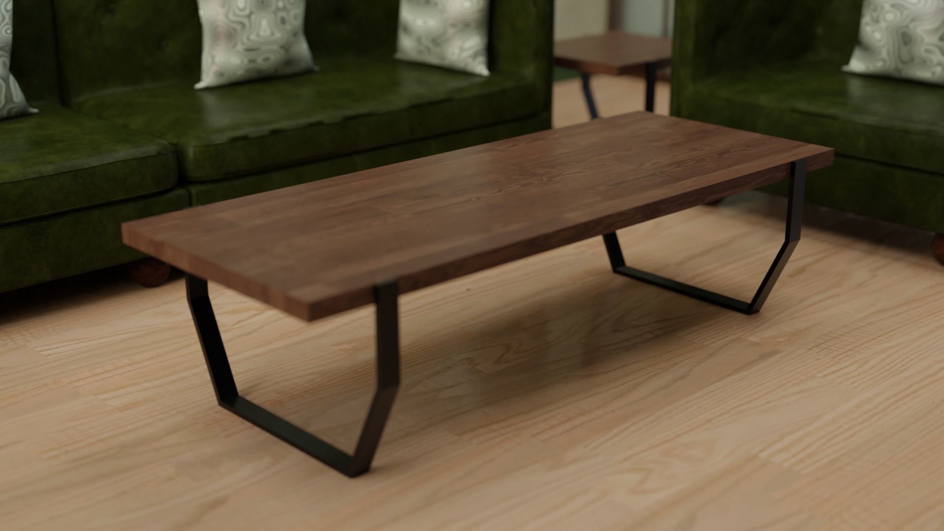 Sofa Set 06 Low-poly 3D model_20