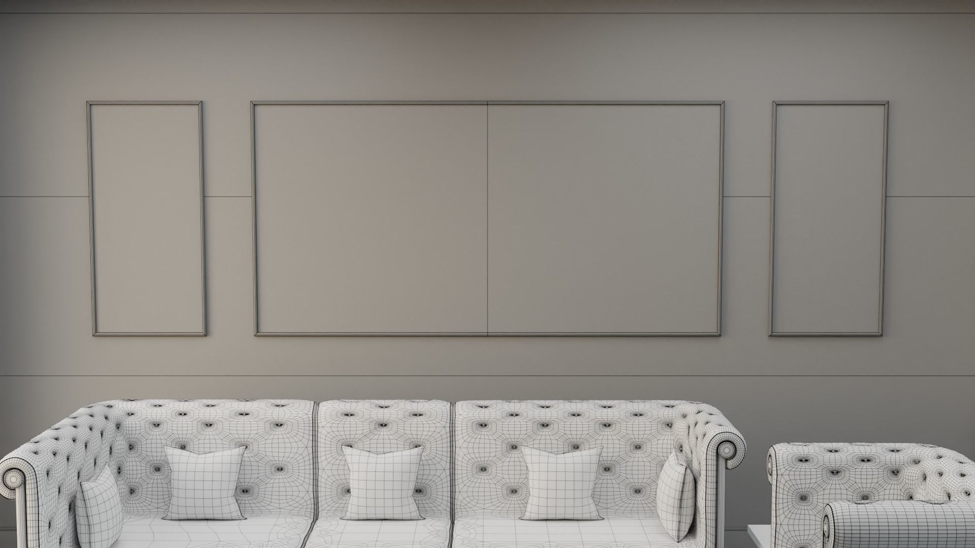 Sofa Set 06 Low-poly 3D model_23