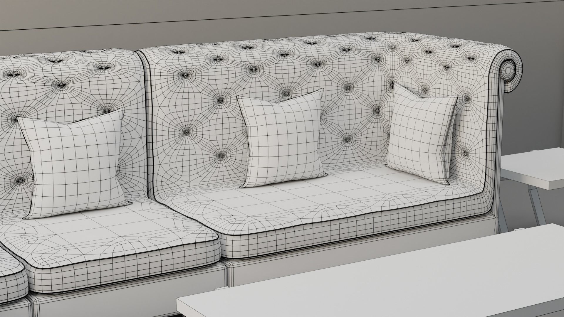 Sofa Set 06 Low-poly 3D model_5