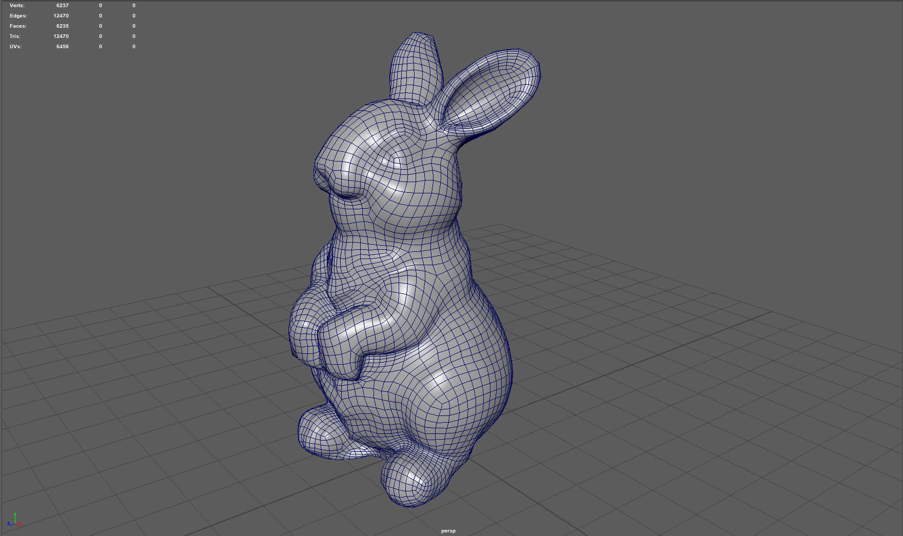 WHITE RABBIT Low-poly 3D model_6