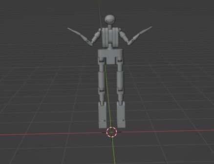 lego man Low-poly 3D model_9