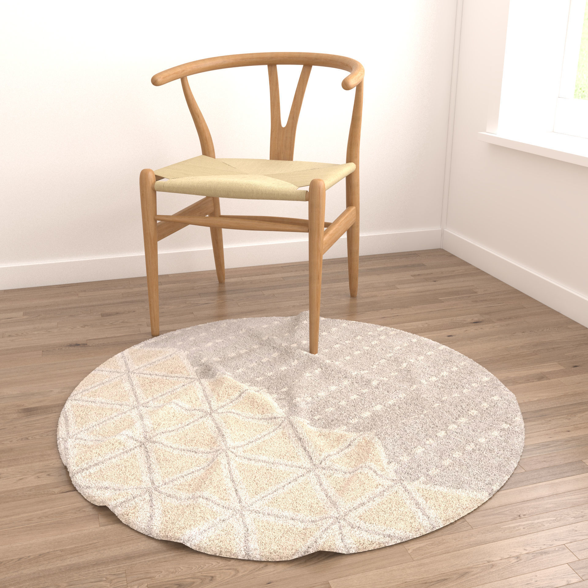 Rugs No 825 Low-poly 3D model_4