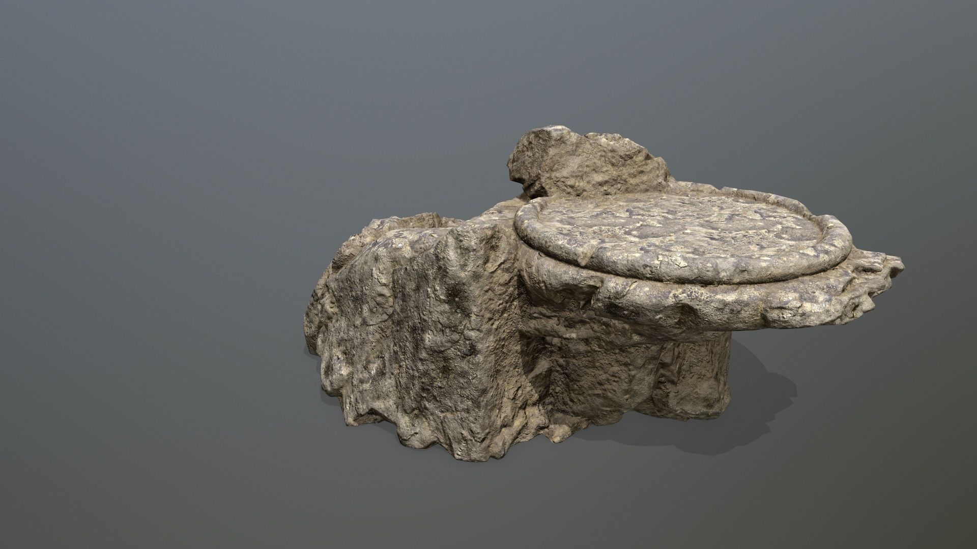 Ladder rock Low-poly 3D model_5