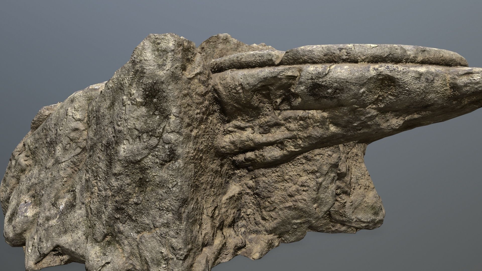 Ladder rock Low-poly 3D model_9