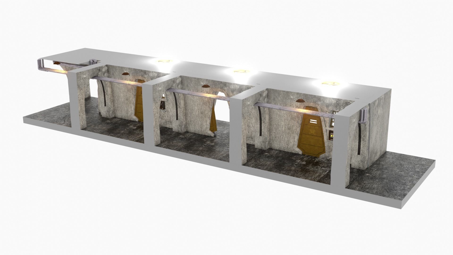 Jabbas Palace Basement Complete set 1-12 scale blackseries 3D Model Collection_6