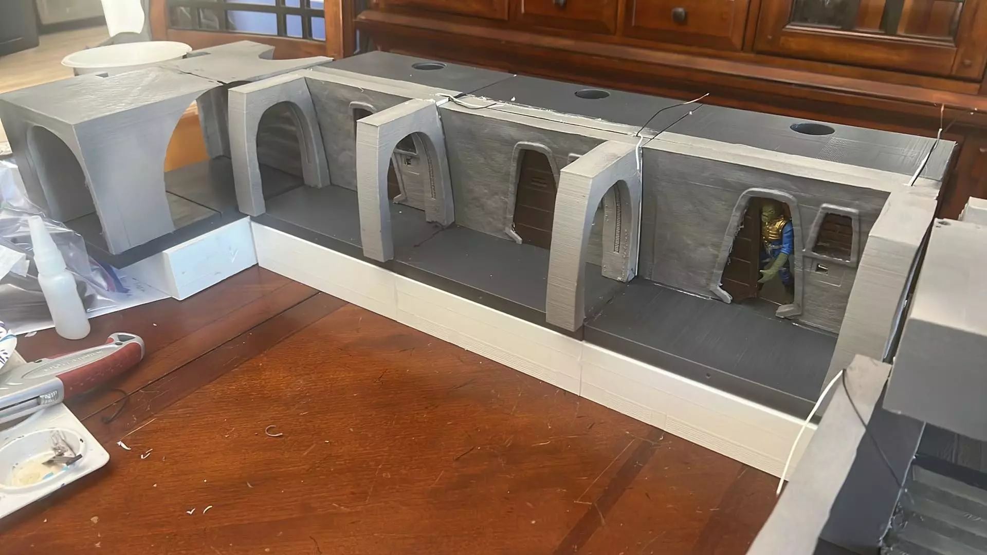 Jabbas Palace Basement Complete set 1-18 scale kenner hasbro 3D Model Collection_19