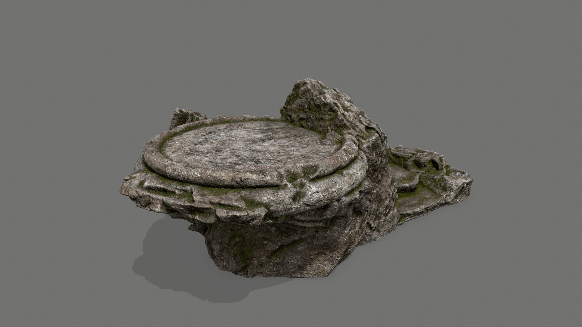 Ladder rock Low-poly 3D model_7