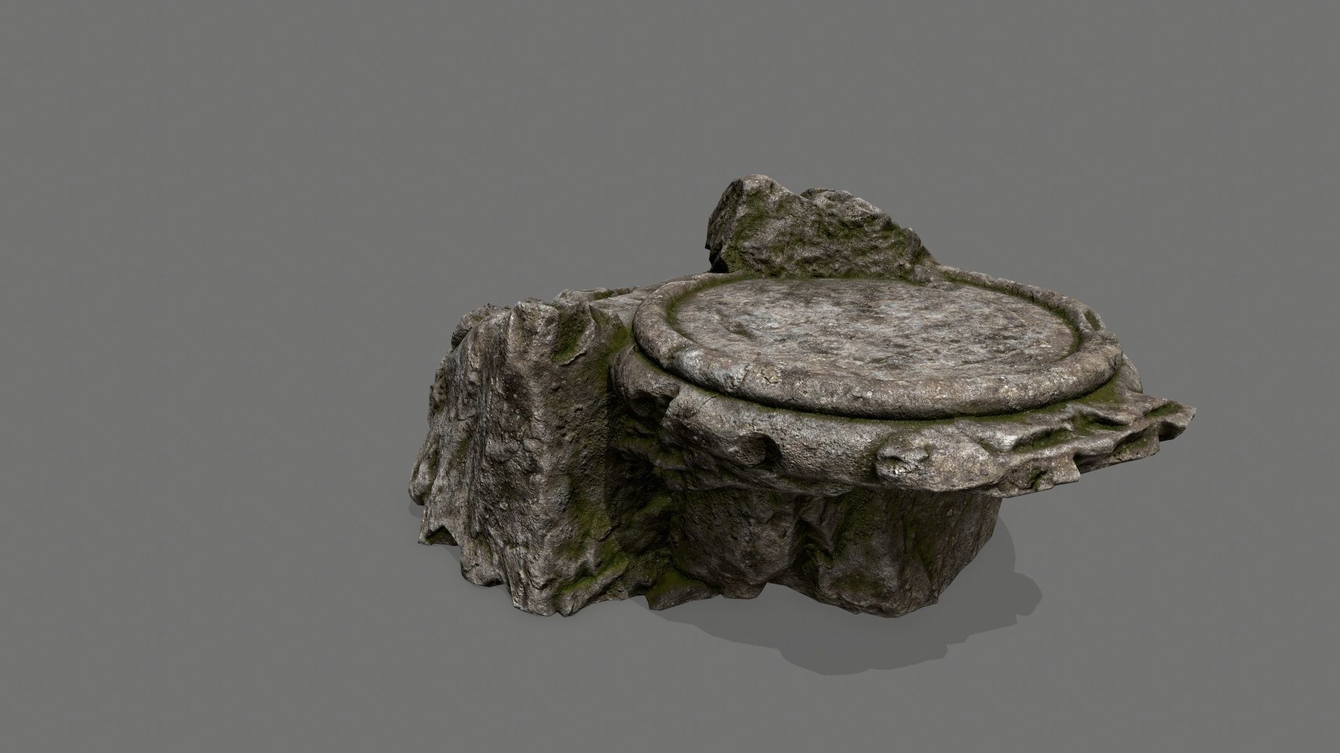 Ladder rock Low-poly 3D model_6