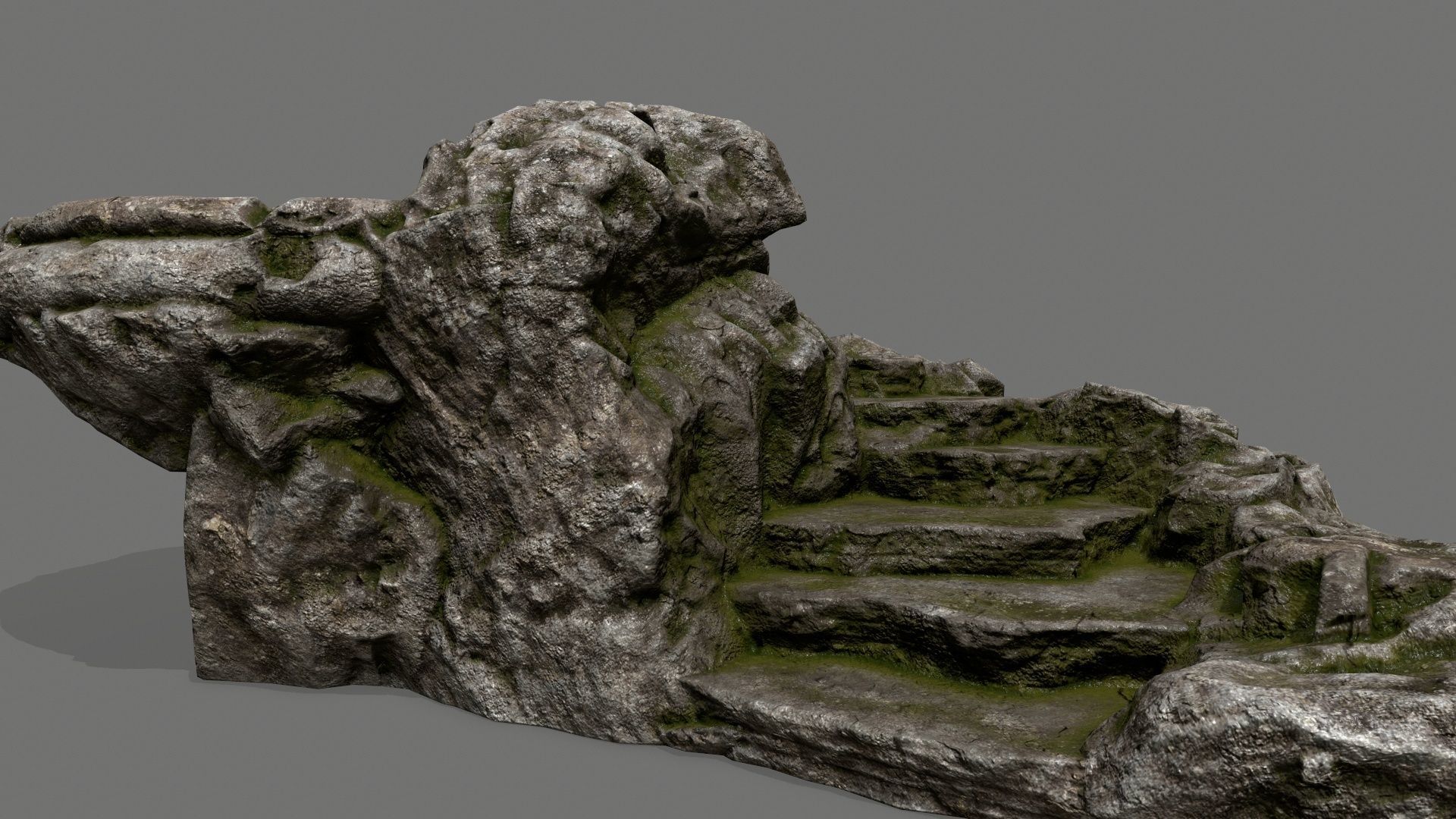 Ladder rock Low-poly 3D model_10