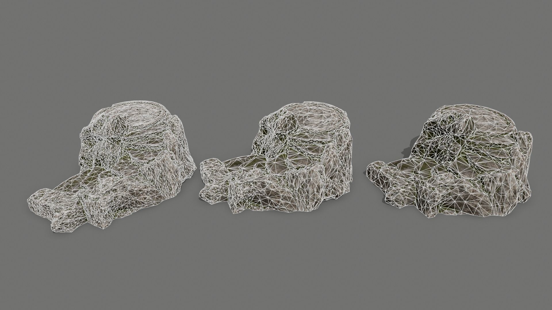 Ladder rock Low-poly 3D model_16