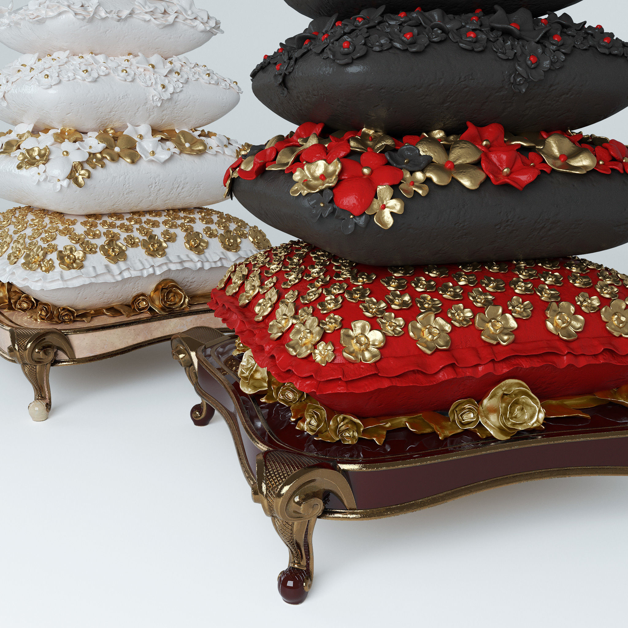 Holiday cake 3D model_5