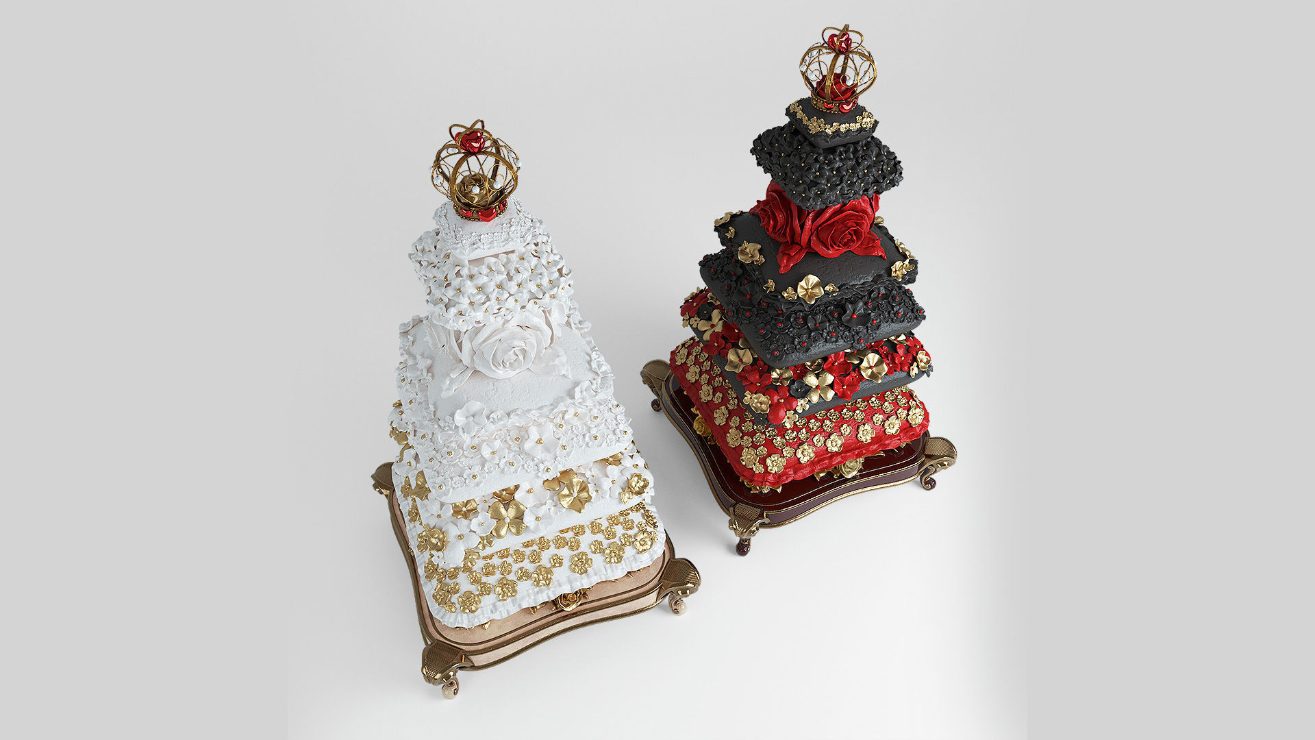 Holiday cake 3D model_2