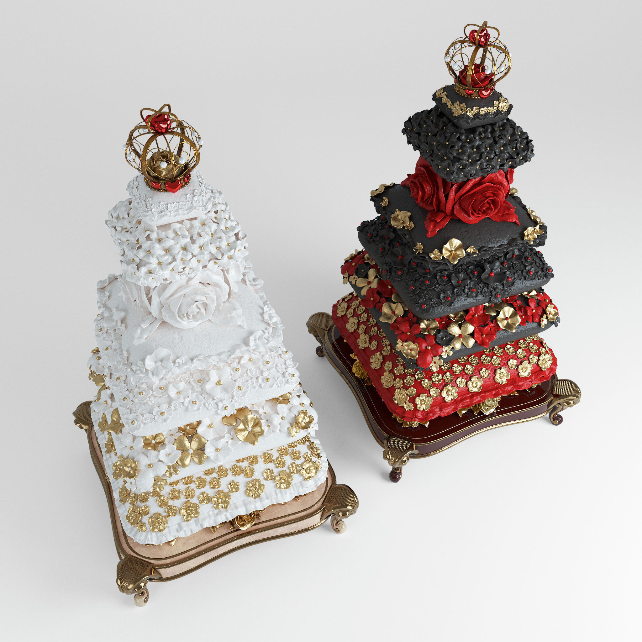 Holiday cake 3D model_9