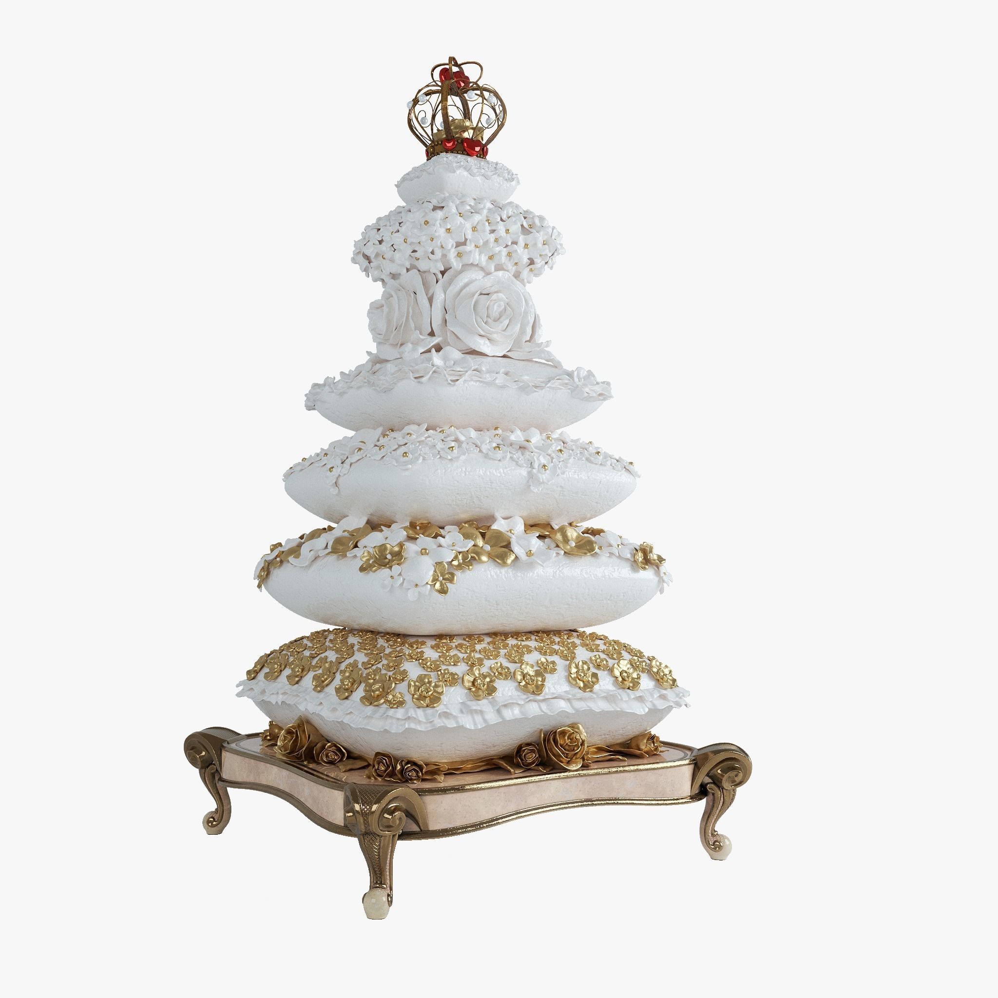 Holiday cake 3D model_7