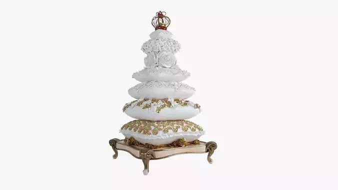 Holiday cake 3D model