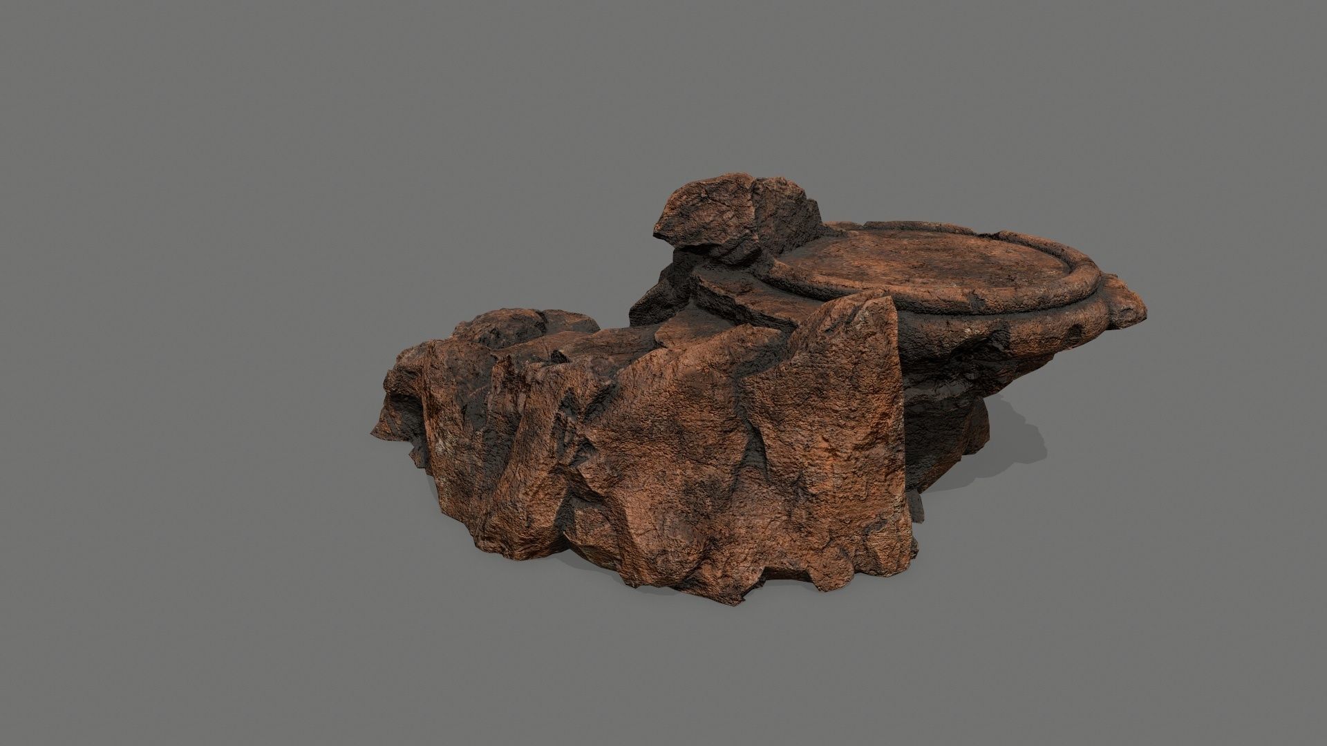 Ladder tree stump Low-poly 3D model_4