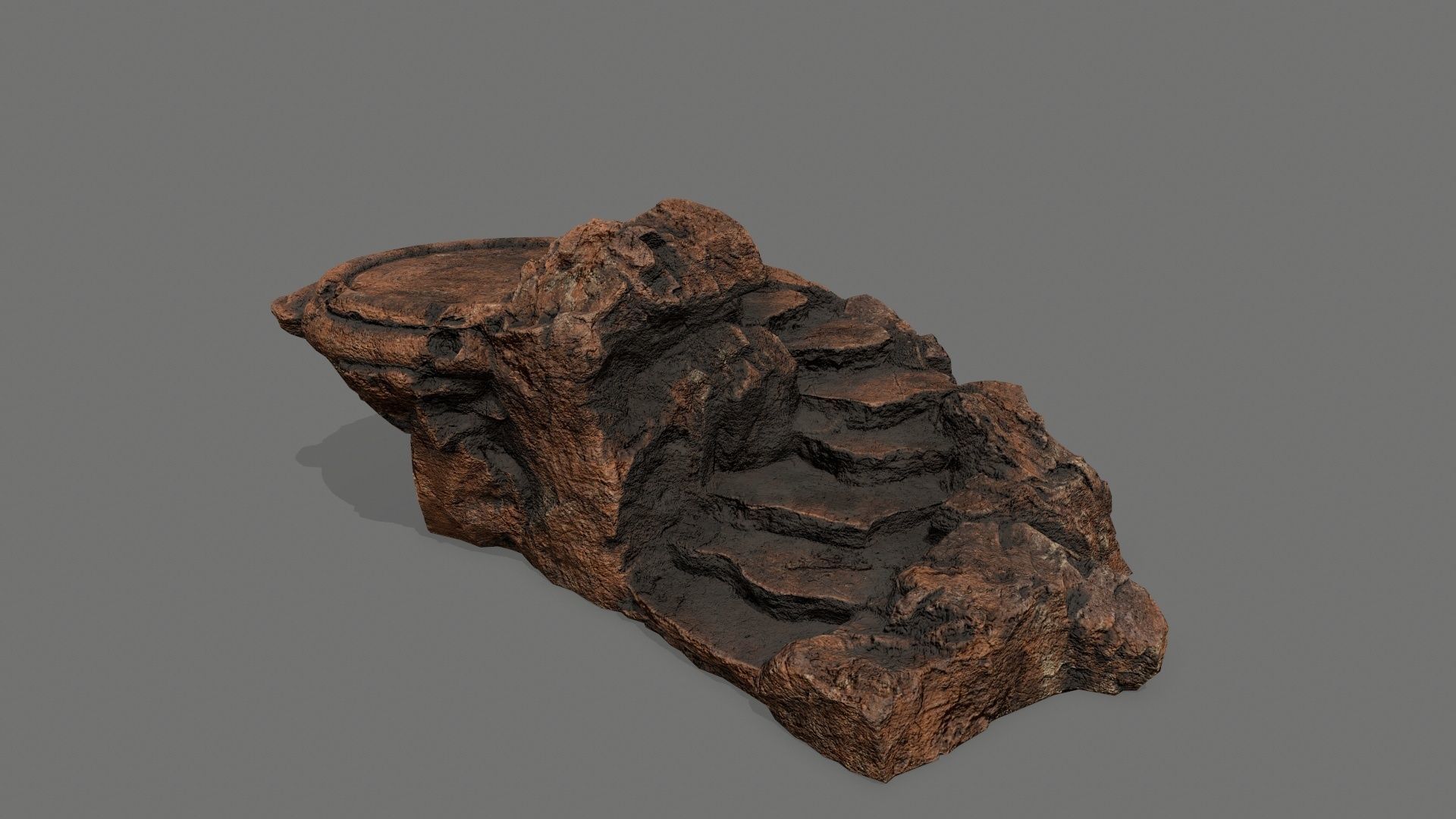 Ladder tree stump Low-poly 3D model_1