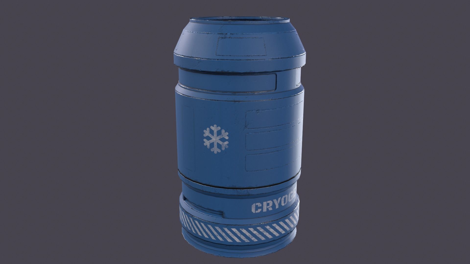 Sci-Fi Barrel Pack Low-poly 3D model_39