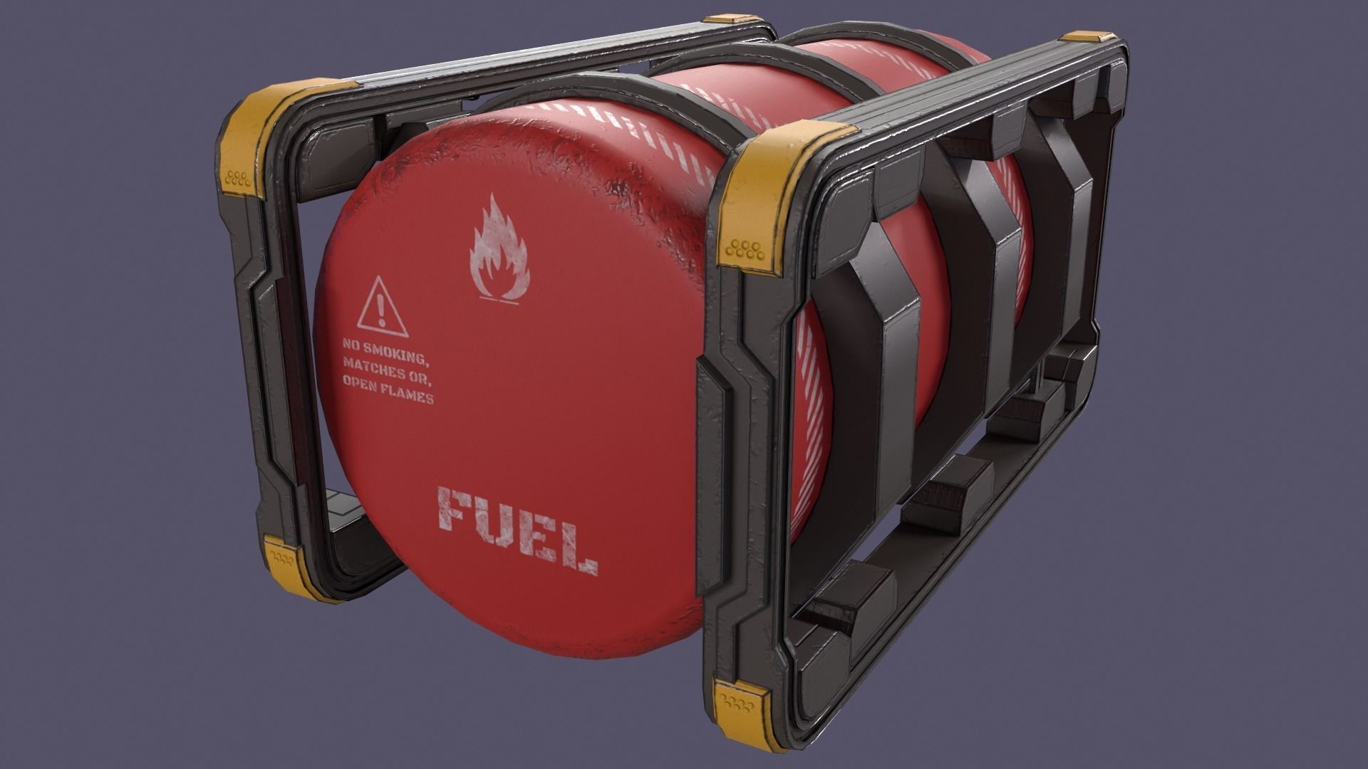 Sci-Fi Barrel Pack Low-poly 3D model_28