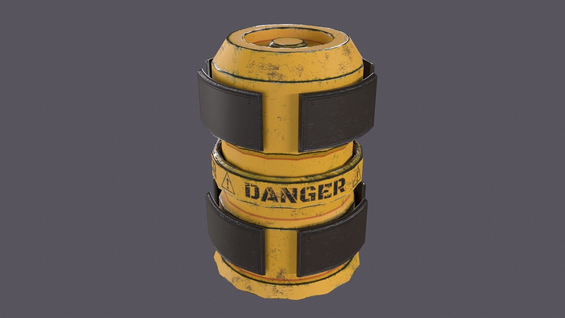 Sci-Fi Barrel Pack Low-poly 3D model_67