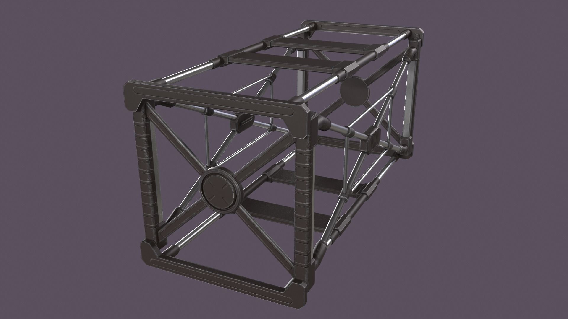 Sci-Fi Barrel Pack Low-poly 3D model_19