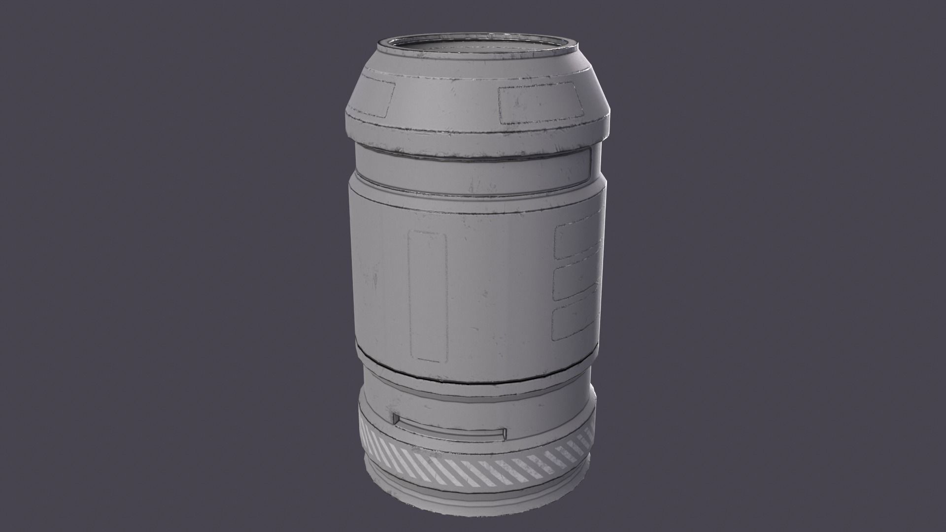 Sci-Fi Barrel Pack Low-poly 3D model_37