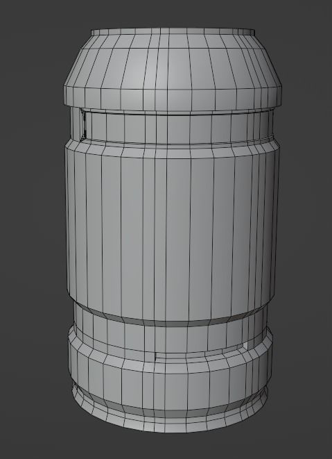 Sci-Fi Barrel Pack Low-poly 3D model_80