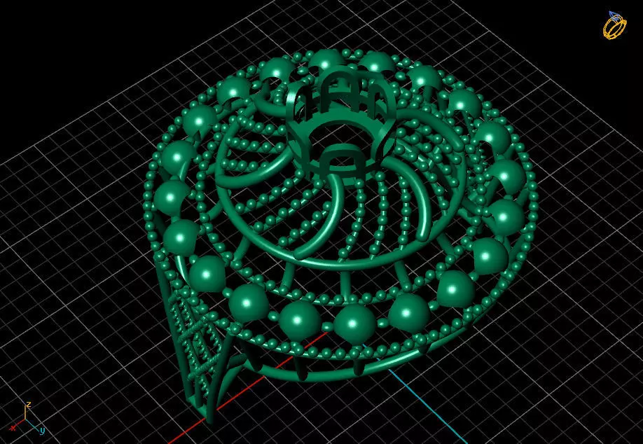 One Stone Ring  3D print model_0