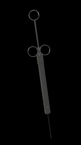 syringe 3D model