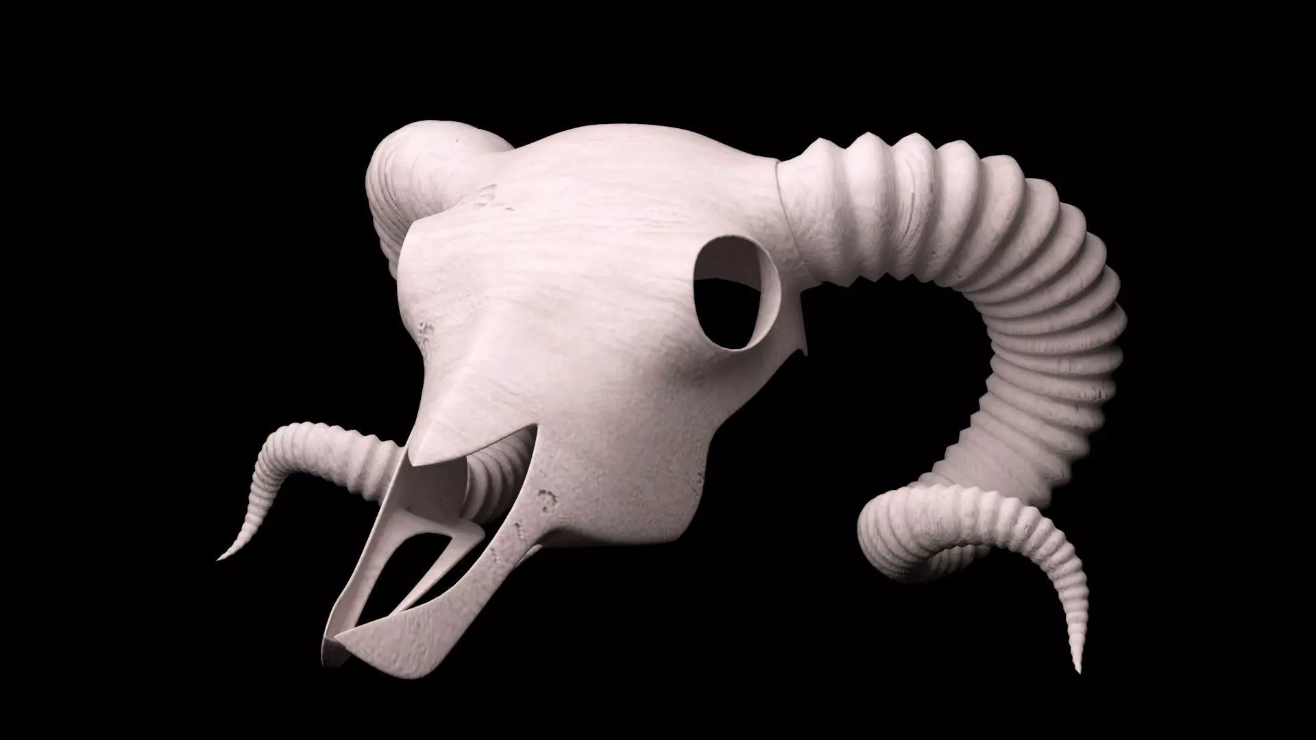 Ram Skull 3D model_0