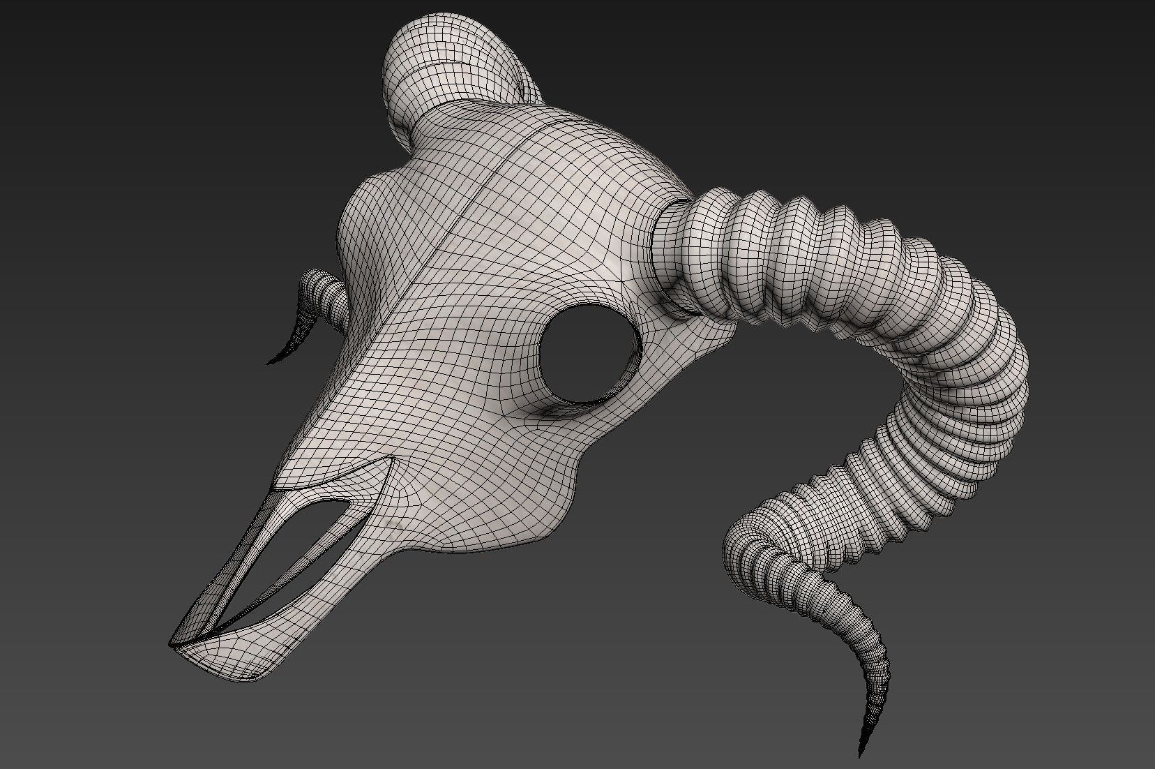 Ram Skull 3D model_8
