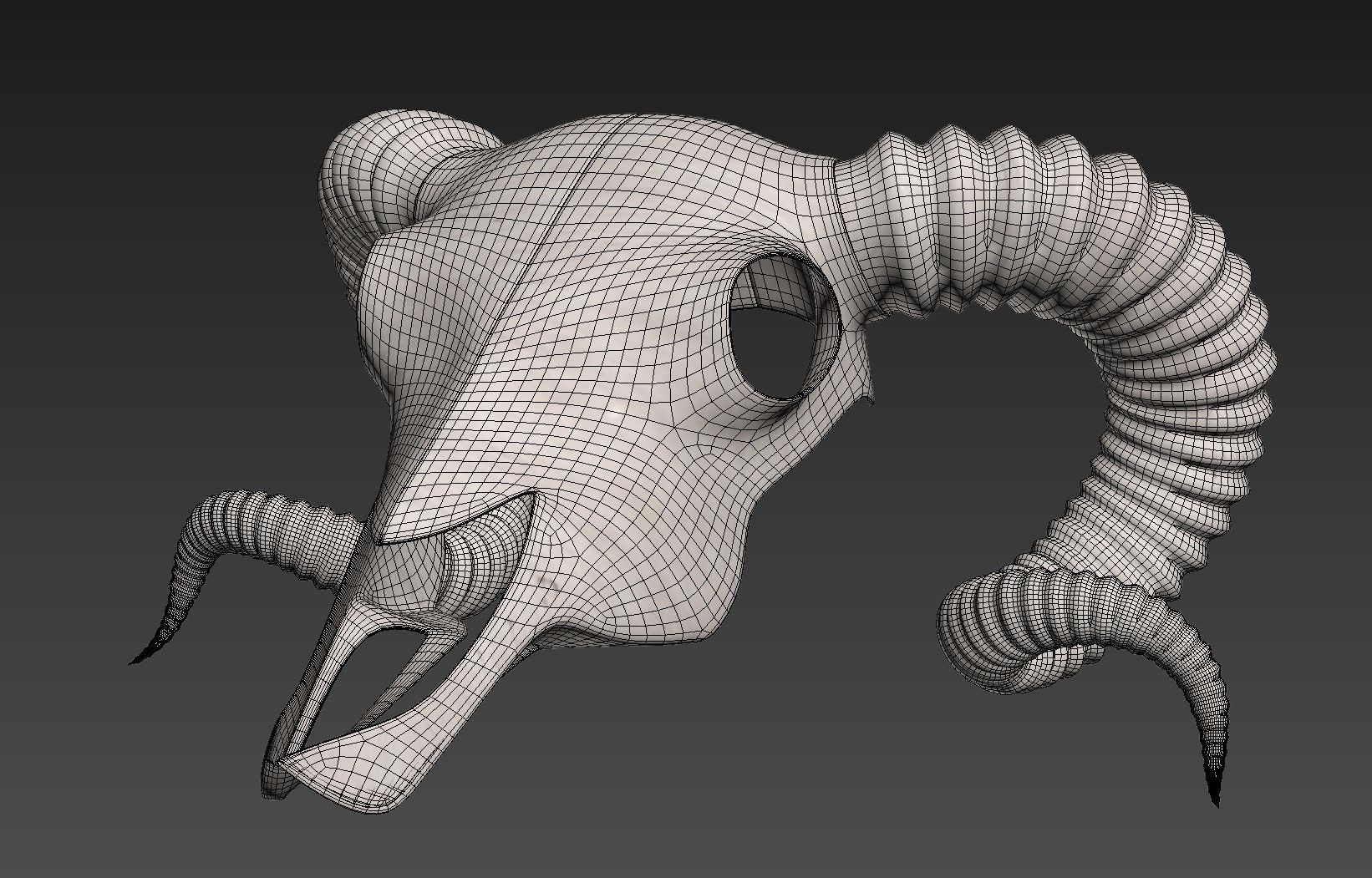 Ram Skull 3D model_2