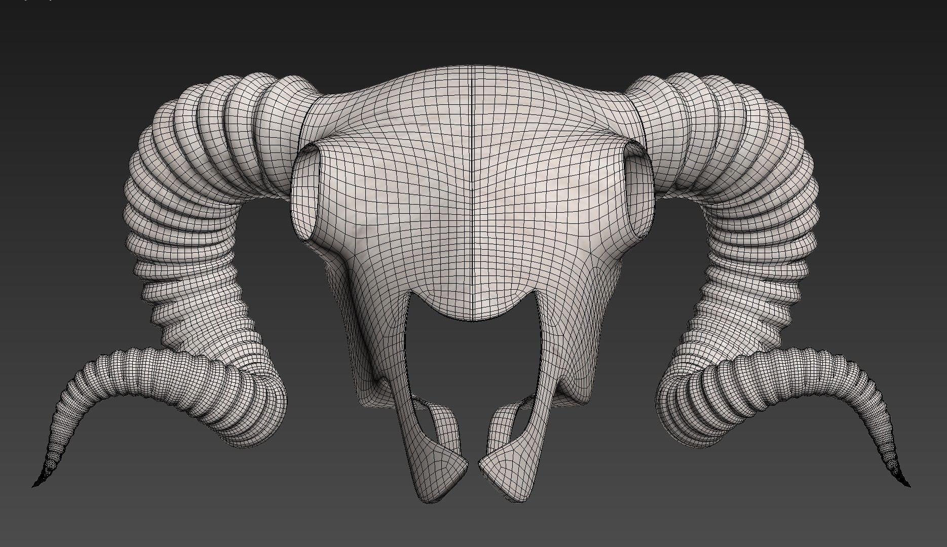 Ram Skull 3D model_6