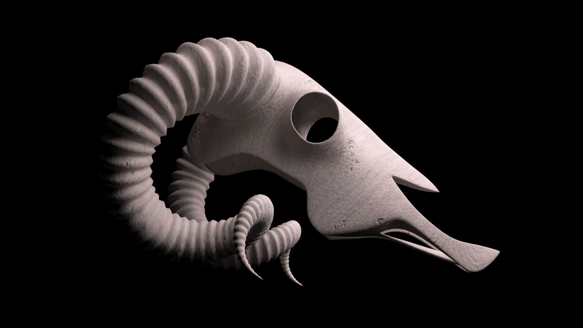 Ram Skull 3D model_3