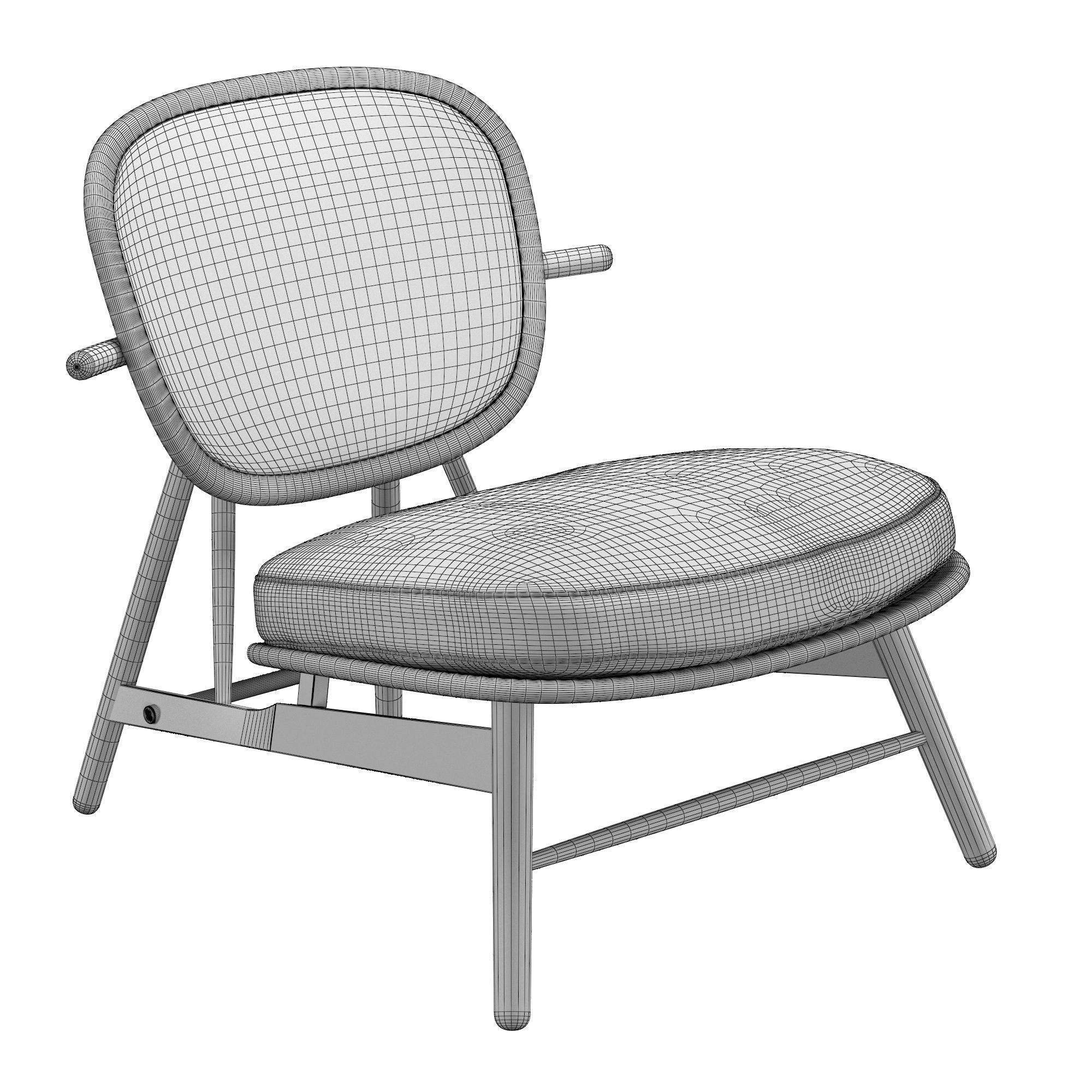Cefi Armchair 3D model_6
