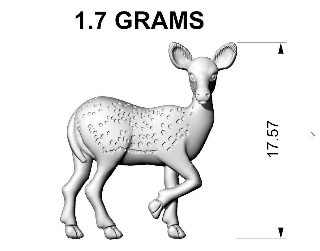 DEER PENDENT 3D print model_7