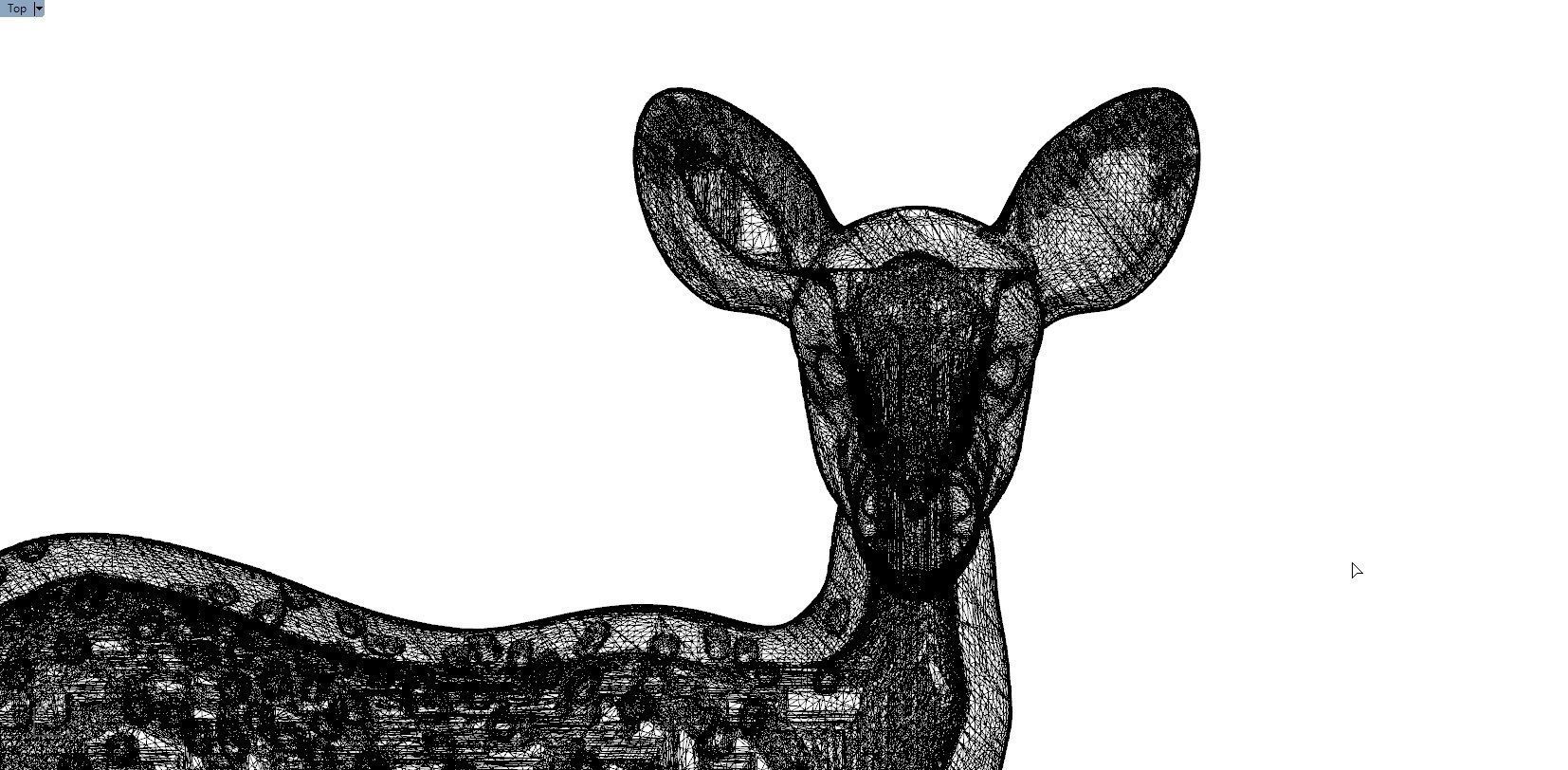 DEER PENDENT 3D print model_1