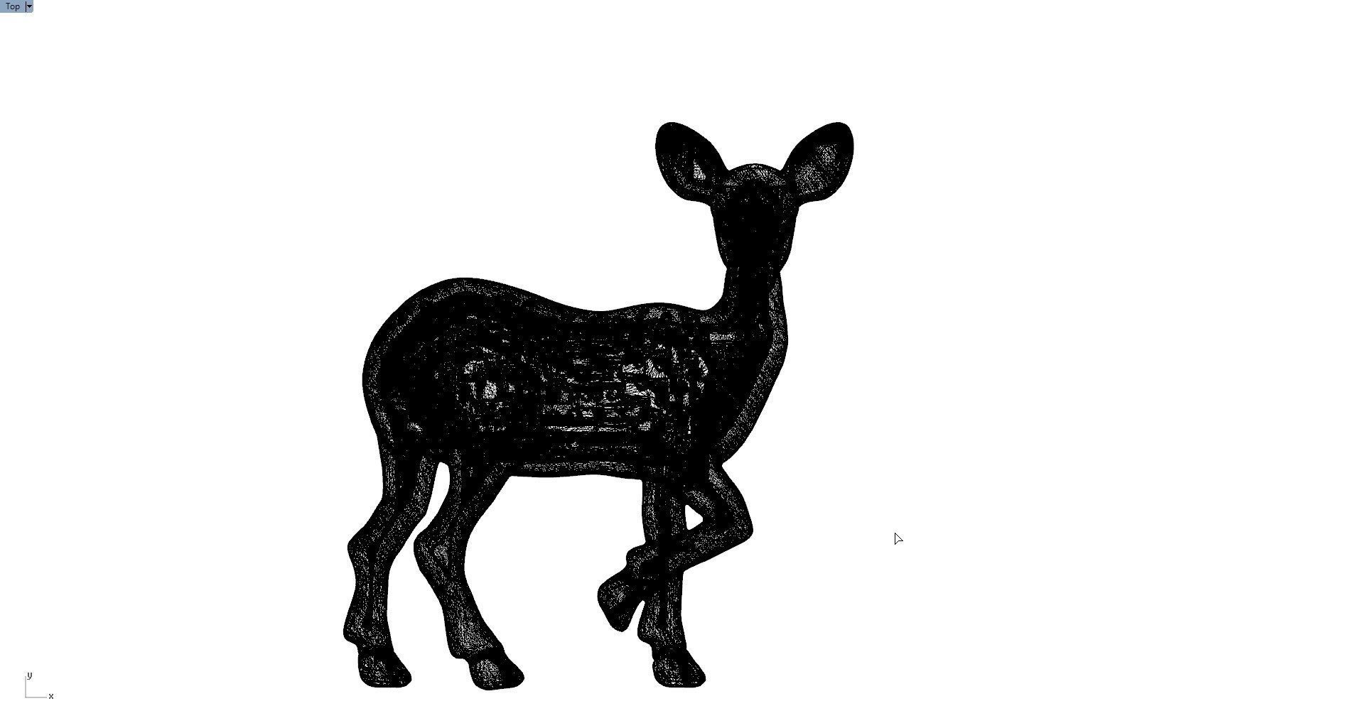 DEER PENDENT 3D print model_8