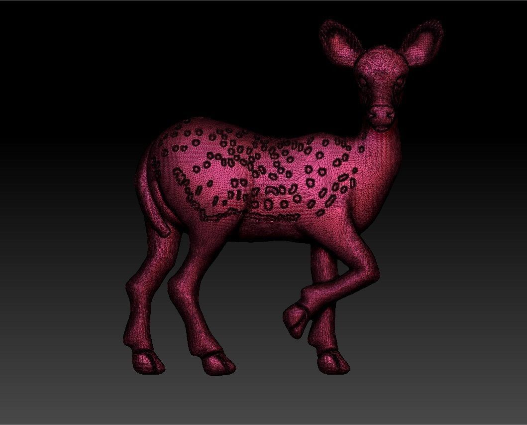 DEER PENDENT 3D print model_5
