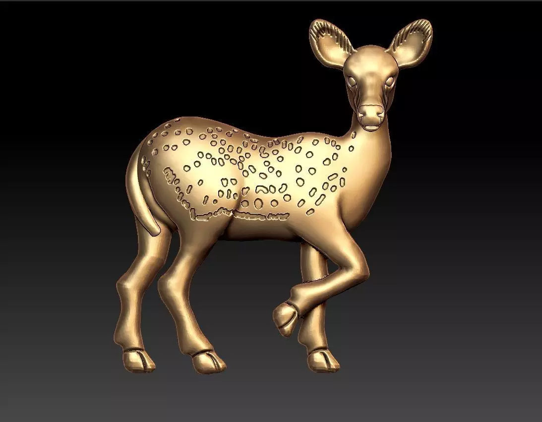 DEER PENDENT 3D print model_0
