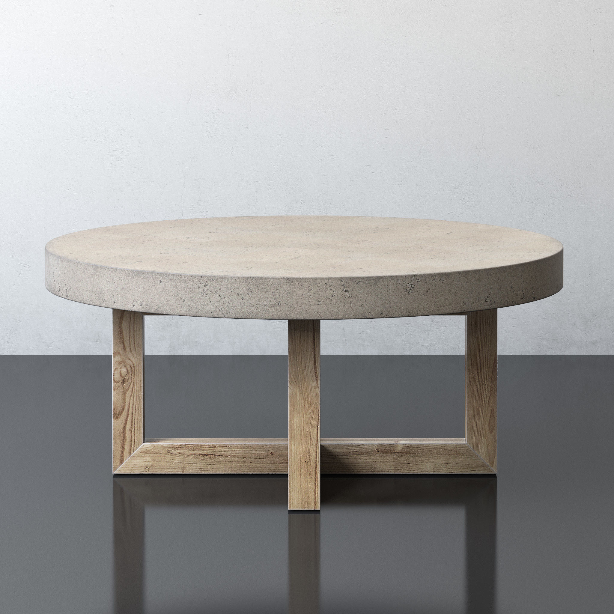 Heston Round Coffee Table 3D model_2