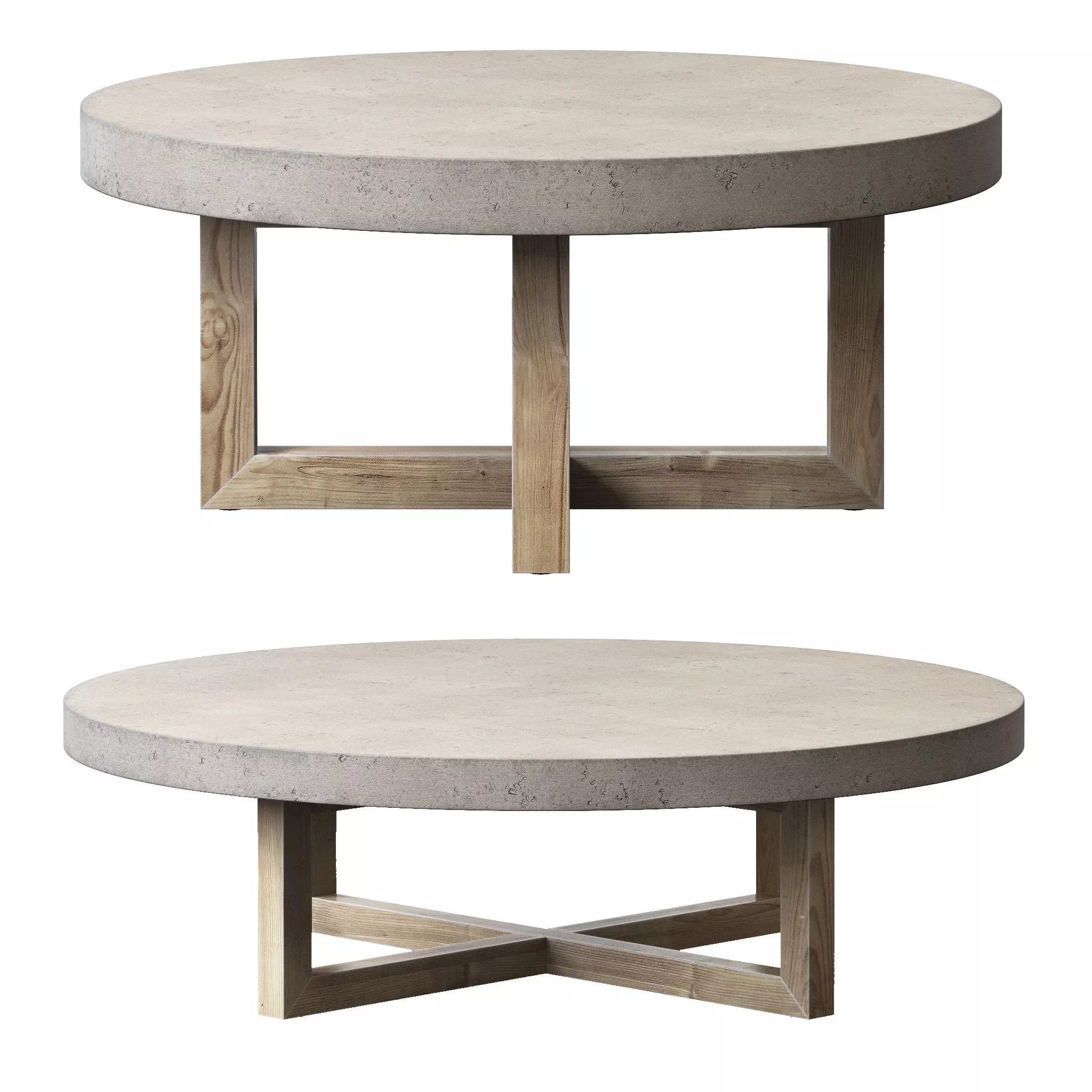 Heston Round Coffee Table 3D model_0