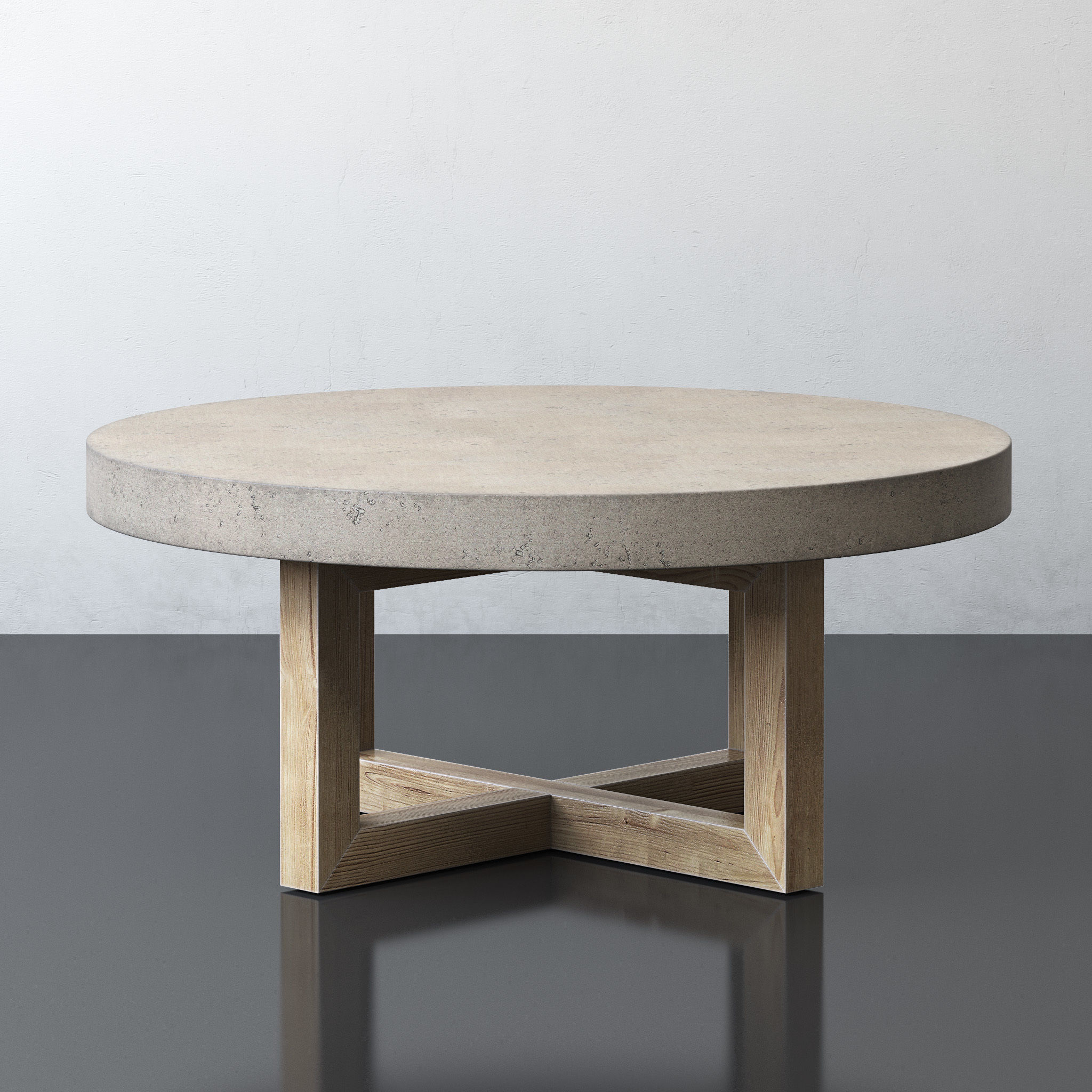 Heston Round Coffee Table 3D model_3