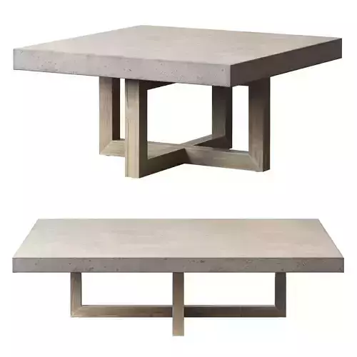 Heston Square Coffee Table 3D model